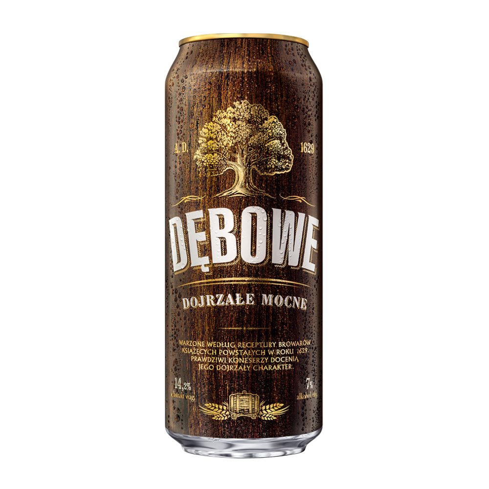 Piwo Dębowe Dojrzałe Mocne 7% 500 ml Puszka DRS