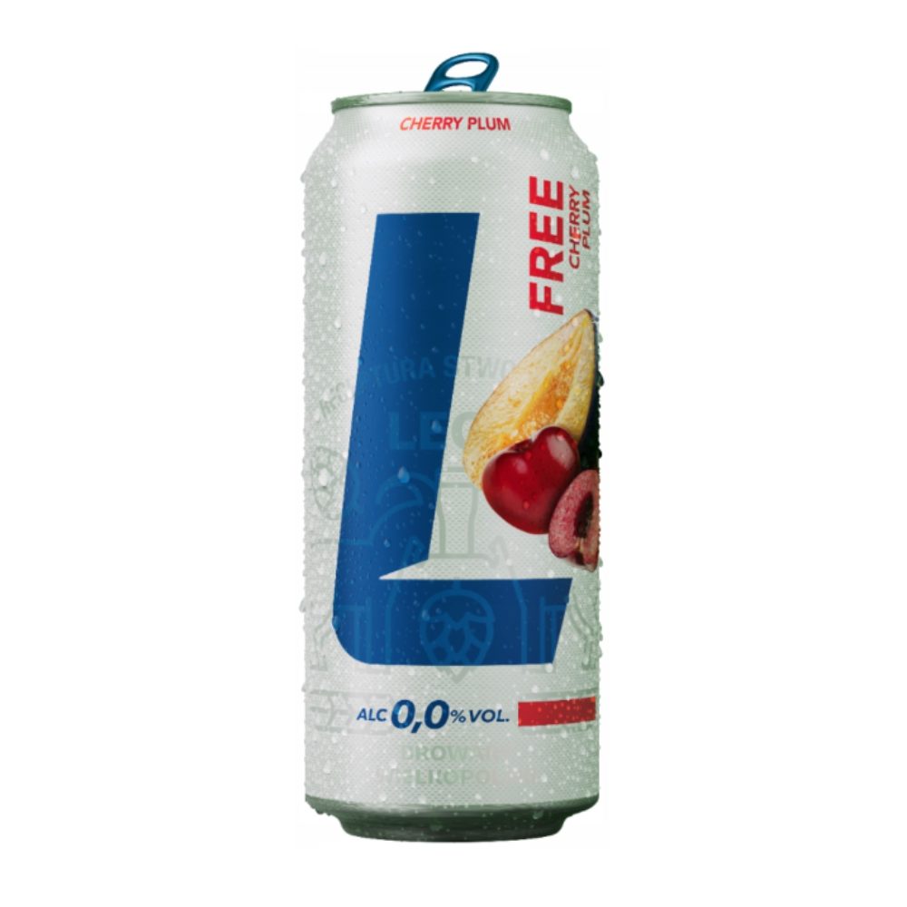 Piwo Lech Free Cherry Plum 0% 500 ml puszka DRS
