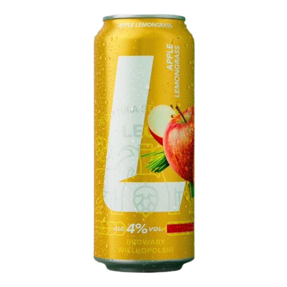 Piwo Lech Apple Lemongrass 4% 500 ml puszka DRS