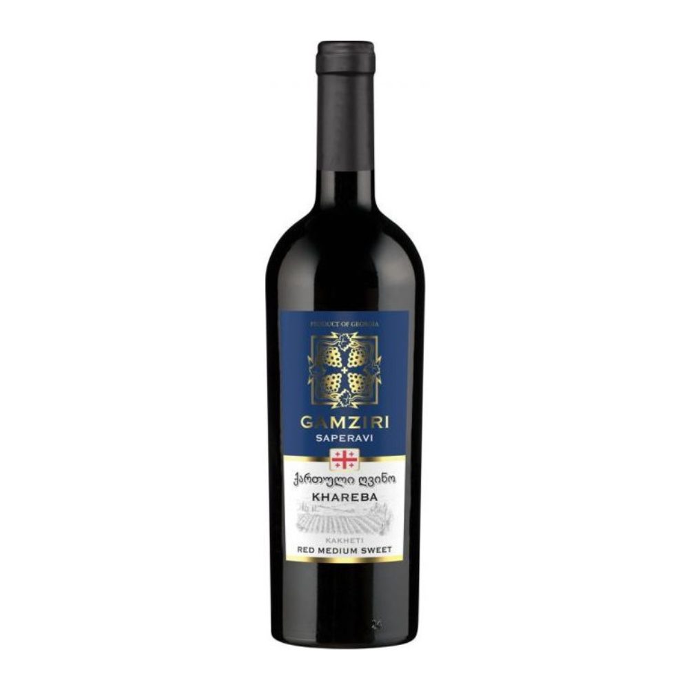 Wino Gamziri Saperavi 12% czerwony półsłodkie 750 ml