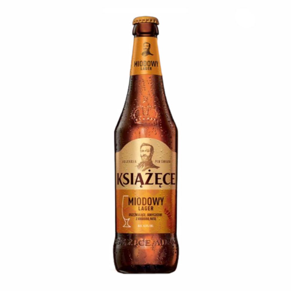 Piwo Książęce Miodowy Lager 4,5% 500 ml