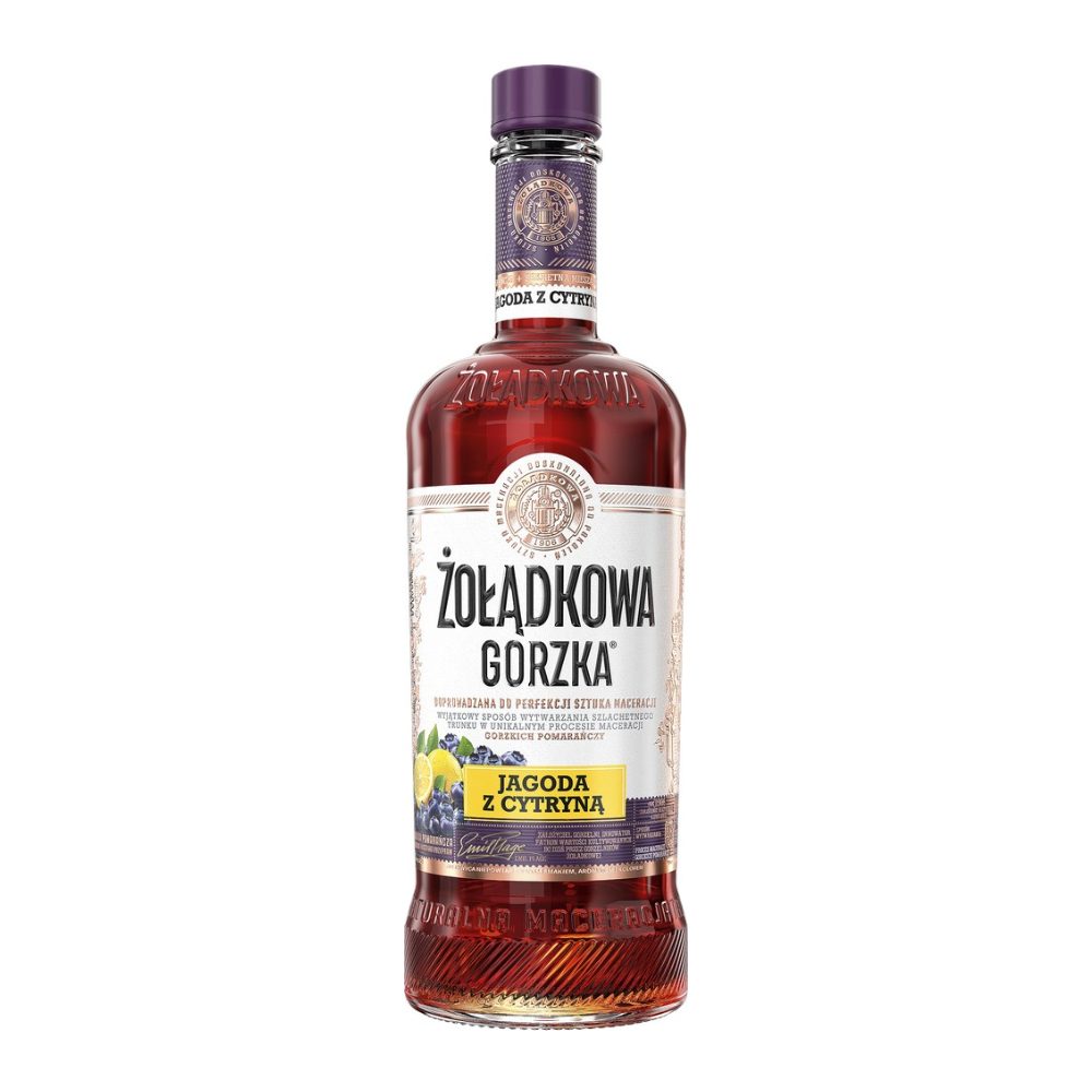 Wódka Żołądkowa Gorzka Jagoda z cytryną 25% 500 ml