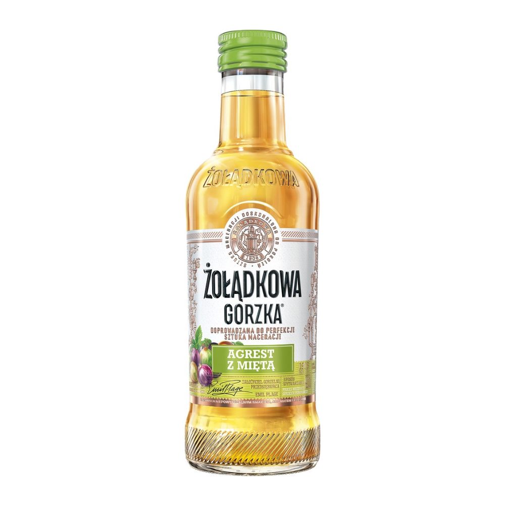 Wódka Żołądkowa Gorzka Agrest z miętą 25% 200 ml