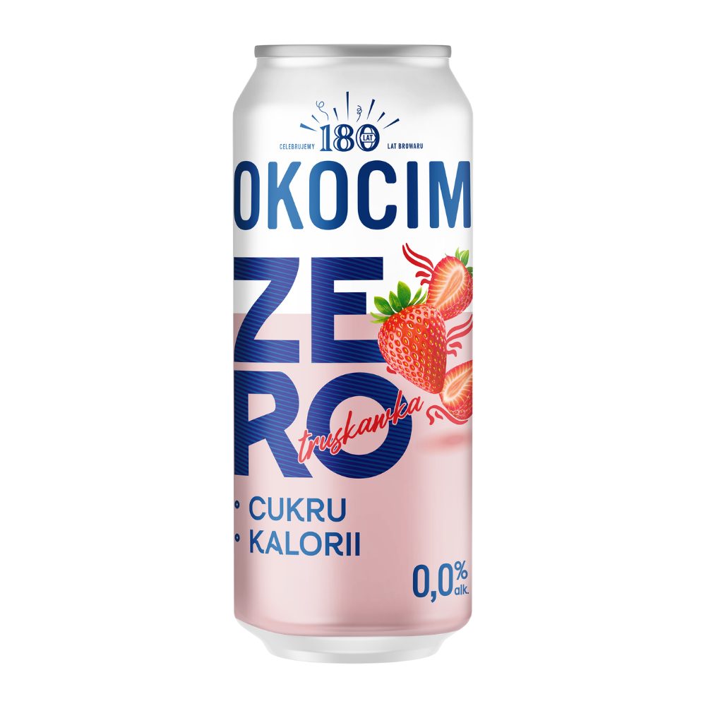 Piwo Okocim Zero Truskawka 0% 500 ml Puszka DRS