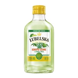 Likier Lubelska Konopie z Limonką i Miętą 25% 90 ml