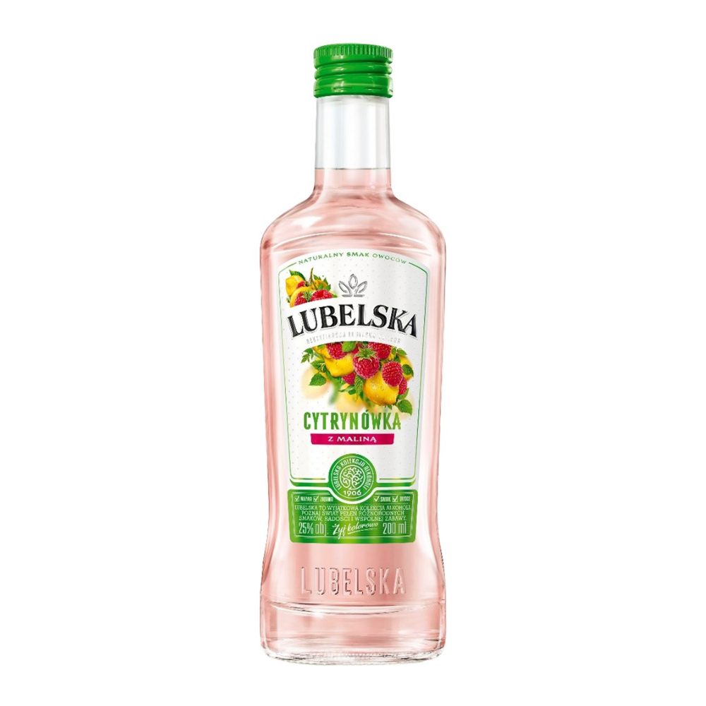 Likier Lubelska Cytryna Malina 25% 200 ml