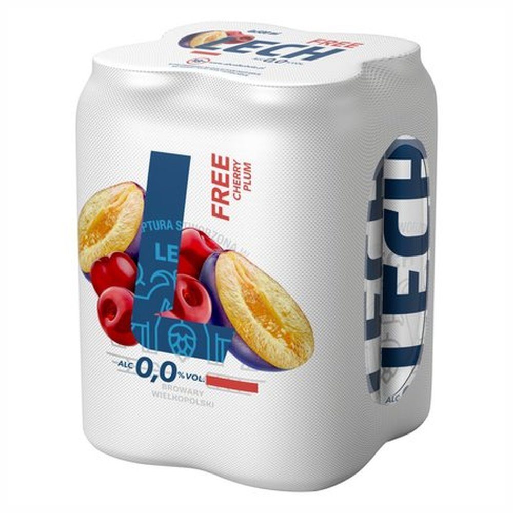 Piwo Lech Free Cherry Plum 0% 4-pak 330 ml puszka DRS