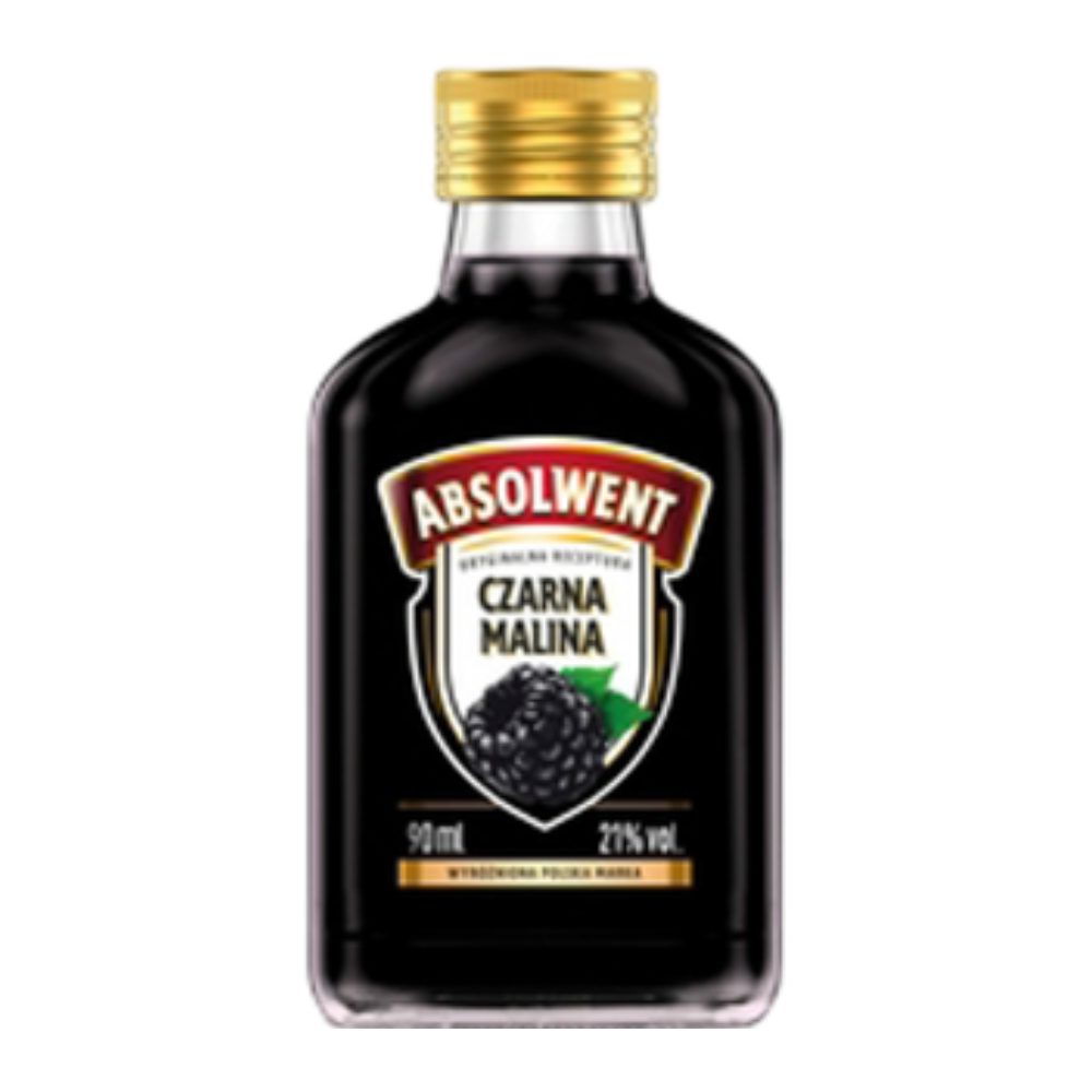 Likier Absolwent Czarna Malina 21% 90 ml