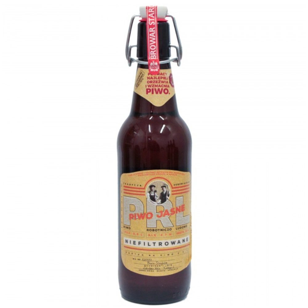 Piwo Browar Staropolski PRL Niefiltrowane Jasne 4,7% 500 ml