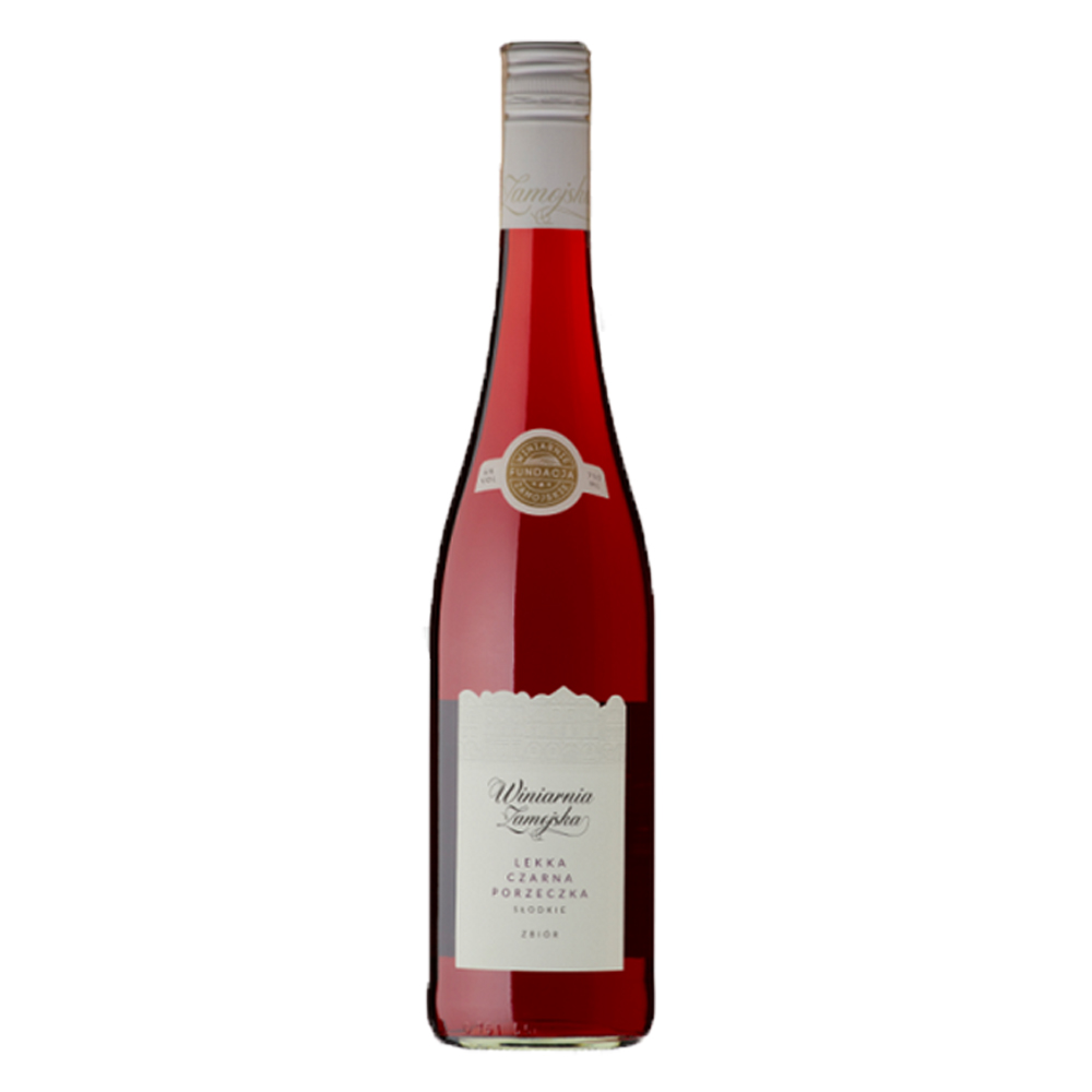 Wino Winiarnia Zamojska Lekka Czarna Porzeczka 7% czerwone półsłodkie 750 ml
