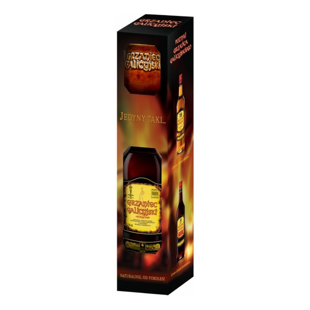 Wino Grzaniec Galicyjski 13,5% czerwone słodkie 1000 ml Kubek