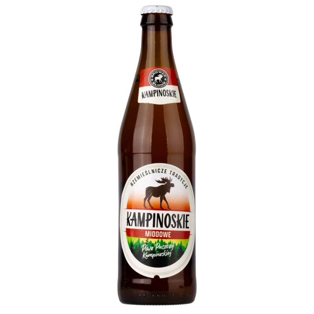 Piwo Błonie Kampinoskie Miodowe 5% 500 ml