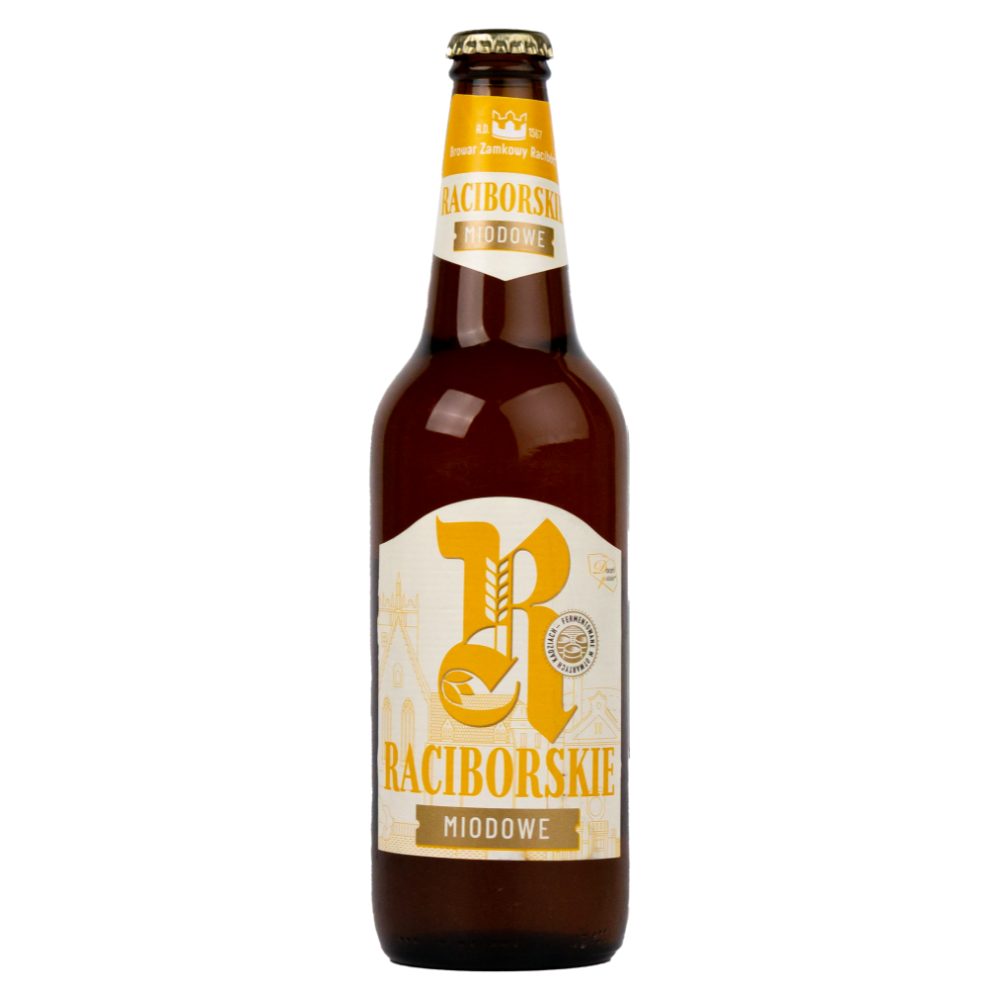 Piwo Raciborskie Miodowe 4,5% 500 ml