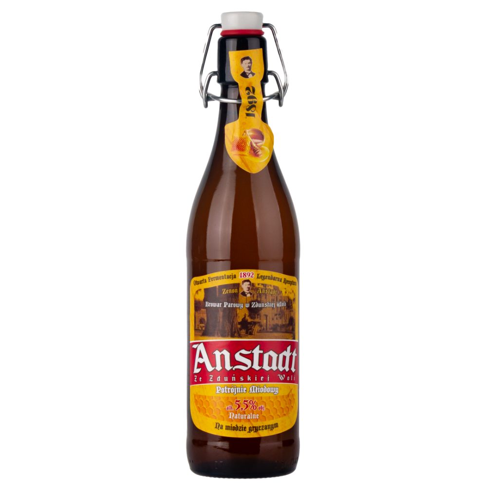 Piwo Staropolski Anstadt Potrójnie Miodowe 5,5% 500 ml