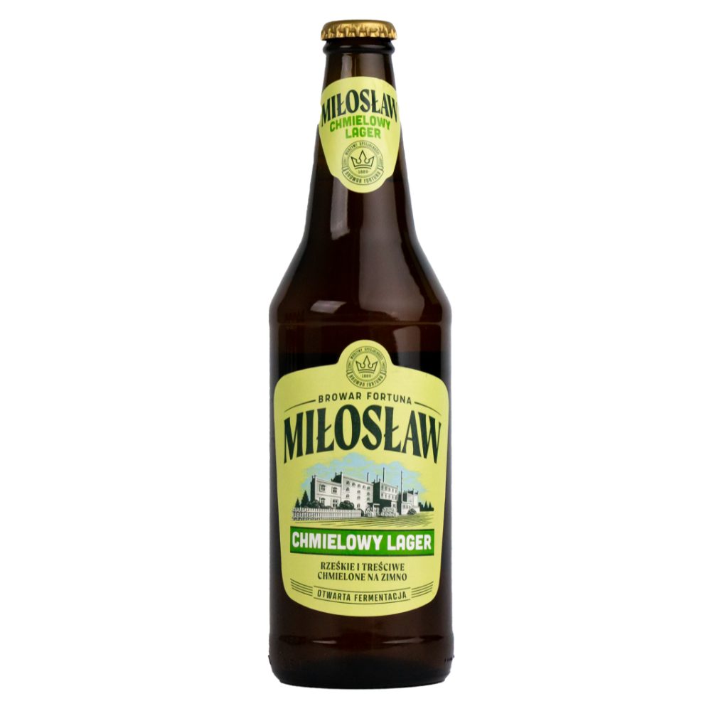 Piwo Miłosław Chmielowy Lager 4,5% 500 ml