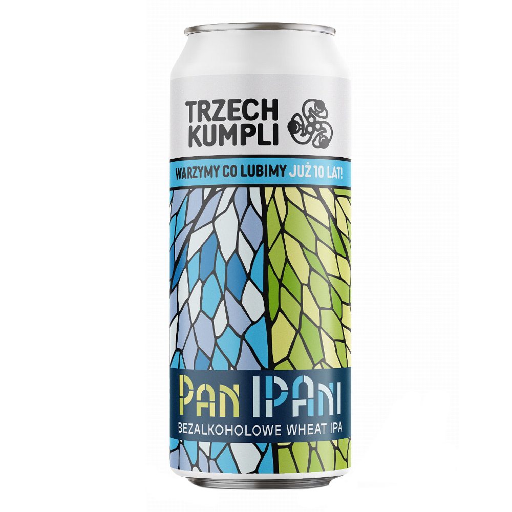 Piwo Trzech Kumpli Pan IPAni 0% 500 ml Puszka