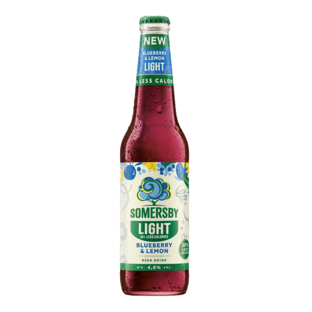 Piwo Somersby Blueberry & Lemon Light 4% 400 ml