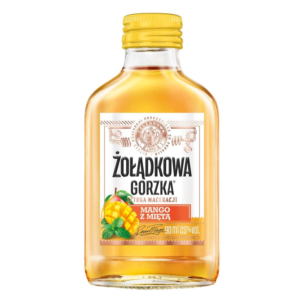 Wódka Żołądkowa Gorzka Mango Mięta 25% 90 ml