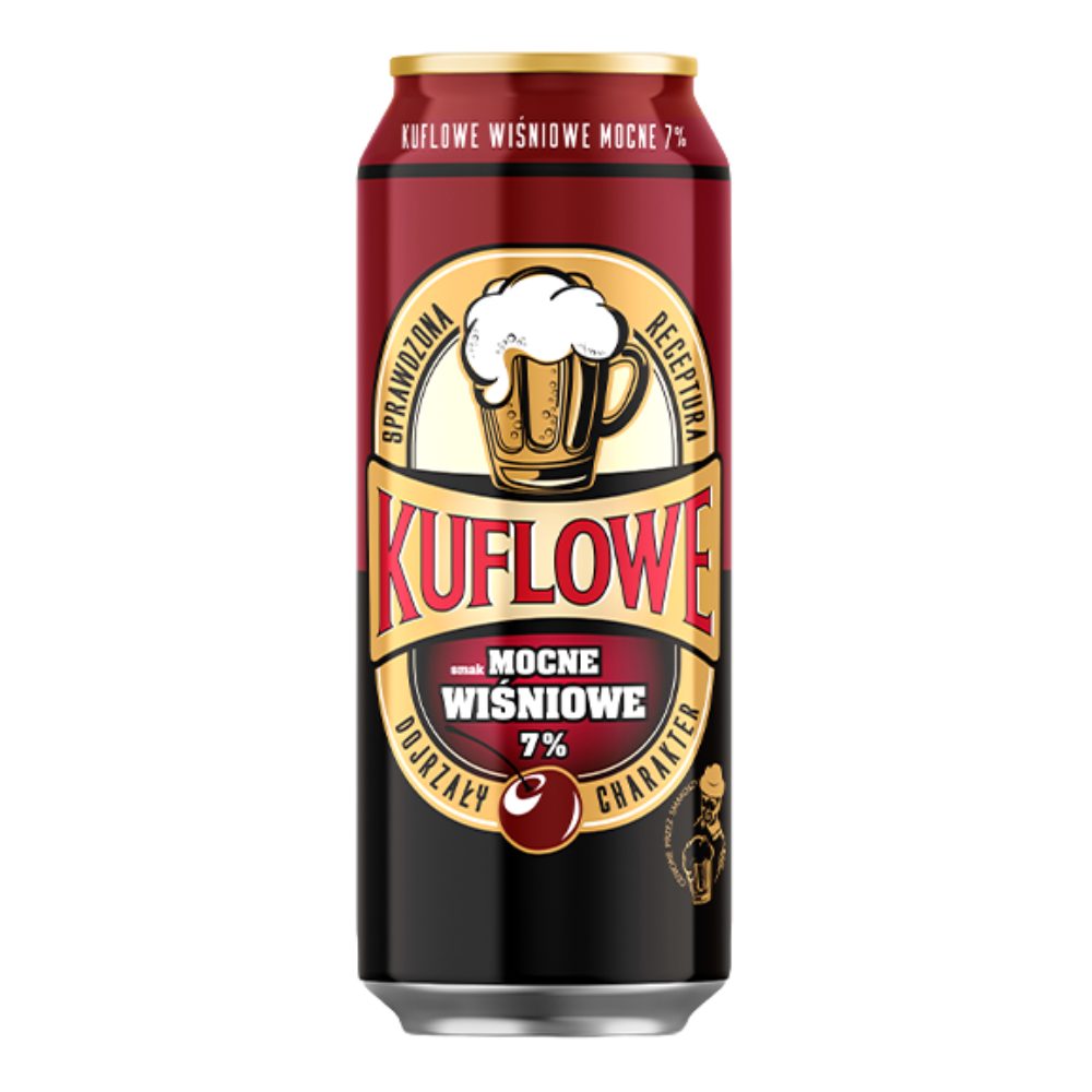 Piwo Kuflowe Mocne Wiśniowe 7% 500 ml puszka
