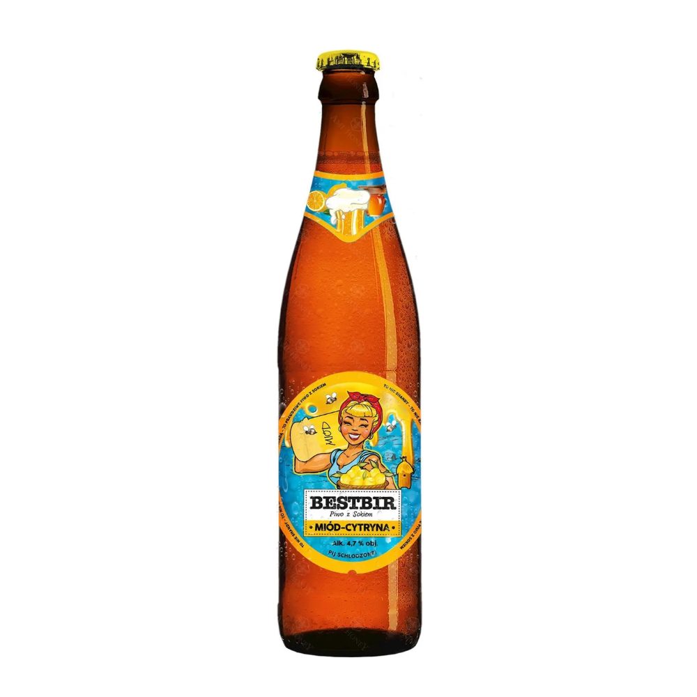 Piwo BestBir Miód Cytryna 4,7% 500 ml