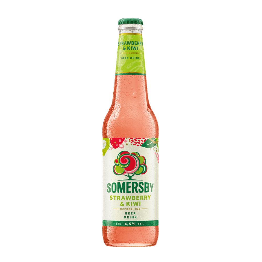 Piwo Somersby Strawberry & Kiwi 4,5% 400 ml